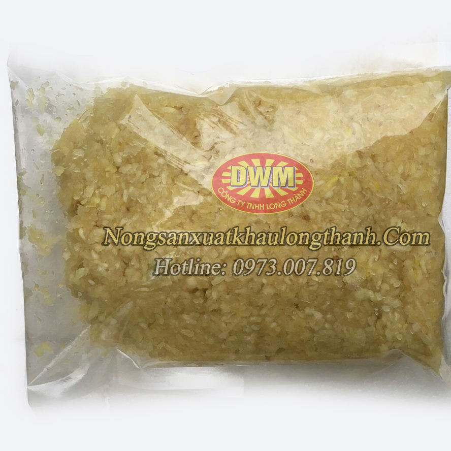 Gừng xay nhuyễn xuất khẩu