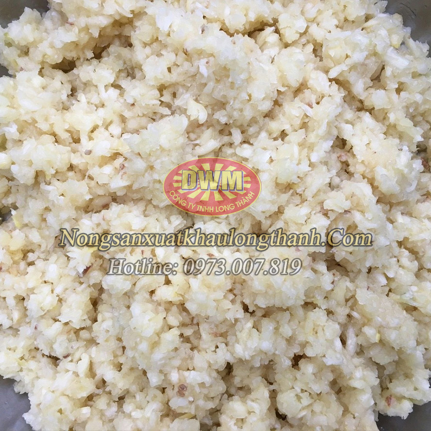 Tỏi xay nhuyễn xuất khẩu